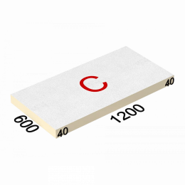 Утеплитель LOGICPIR Slope СХ/СХ 1,7 %, элемент C, 1200х600х40 мм (Лоджик пир Слоп)