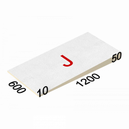 Утеплитель LOGICPIR Slope СХ/СХ 3,4 %, элемент J, 1200х600х10-50 мм (Лоджик пир Слоп)