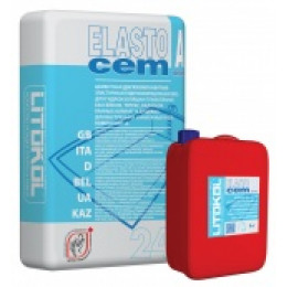 Гидроизоляционный фиброармированный двухкомпонентный состав Elastocem