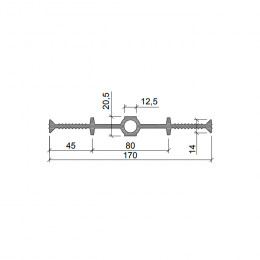 Гидрошпонка Аквастоп ДВ-170/12 ПВХ