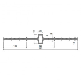 Гидрошпонка Аквастоп ДВ-320/20 ПВХ