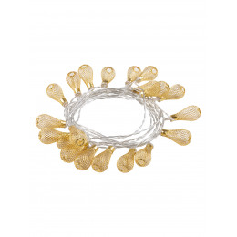 Гирлянда ССГ "Бусины" на солнечной батарее, 4 м, 20 LED, желтый, IP54, TDM