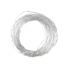 Гирлянда CCГ-112 "Роса" на солнечной батарее, 10 м, 100 LED, теплый белый, IP54, TDM