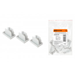 Заглушка торцевая пластиковая для шинопровода TLA-01-WH-Z, белая, TDM