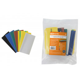 Термоусаживаемая трубка ТУТнг 40/20 набор (7 цветов по 3 шт. 100мм) TDM