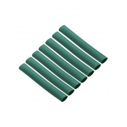 Набор трубок термоусаживаемых, не поддерживающих горение, клеевых, длиной 10 см ТТкНГ(3:1) "Моноцвет, зеленый 9,5/3,0 TDM"