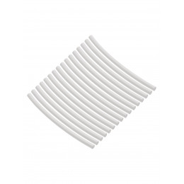 Набор трубок термоусаживаемых, не поддерживающих горение, клеевых, длиной 10 см ТТкНГ(3:1) "Моноцвет, белый 3,2/1,0 TDM"