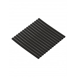 Набор трубок термоусаживаемых, не поддерживающих горение, клеевых, длиной 10 см ТТкНГ(3:1) "Моноцвет, черный 4,8/1,5 TDM"