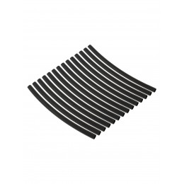 Набор трубок термоусаживаемых, не поддерживающих горение, клеевых, длиной 10 см ТТкНГ(3:1) "Моноцвет, черный 3,2/1,0 TDM"