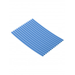 Набор трубок термоусаживаемых, не поддерживающих горение, клеевых, длиной 10 см ТТкНГ(3:1) "Моноцвет, синий 2,4/0,8 TDM"