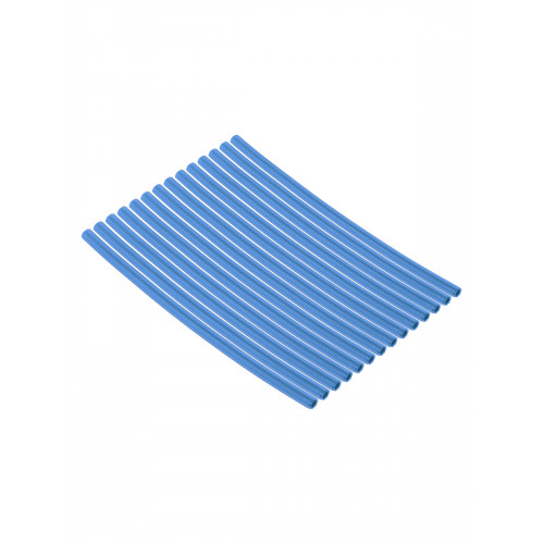 Набор трубок термоусаживаемых, не поддерживающих горение, клеевых, длиной 10 см ТТкНГ(3:1) "Моноцвет, синий 2,4/0,8 TDM"