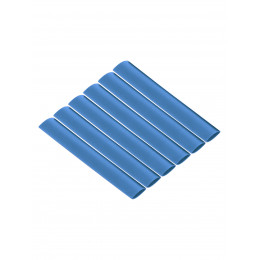 Набор трубок термоусаживаемых, не поддерживающих горение, клеевых, длиной 10 см ТТкНГ(3:1) "Моноцвет, синий 12,7/4,3 TDM"