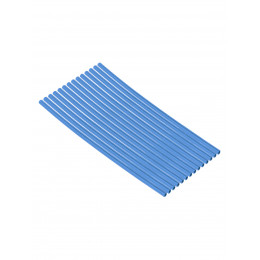 Набор трубок термоусаживаемых, не поддерживающих горение, клеевых, длиной 10 см ТТкНГ(3:1) "Моноцвет, синий 1,5/0,6 TDM"