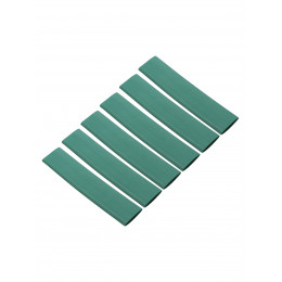 Набор трубок термоусаживаемых, не поддерживающих горение, клеевых, длиной 10 см ТТкНГ(3:1) "Моноцвет, зеленый 12,7/4,3 TDM"