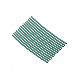 Набор трубок термоусаживаемых, не поддерживающих горение, клеевых, длиной 10 см ТТкНГ(3:1) "Моноцвет, зеленый 1,5/0,6 TDM"