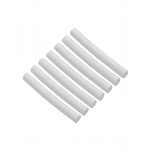 Набор трубок термоусаживаемых, не поддерживающих горение, клеевых, длиной 10 см ТТкНГ(3:1) "Моноцвет, белый 9,5/3,0 TDM"
