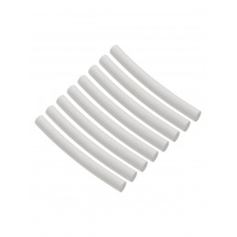 Набор трубок термоусаживаемых, не поддерживающих горение, клеевых, длиной 10 см ТТкНГ(3:1) "Моноцвет, белый 7,9/2,65 TDM"