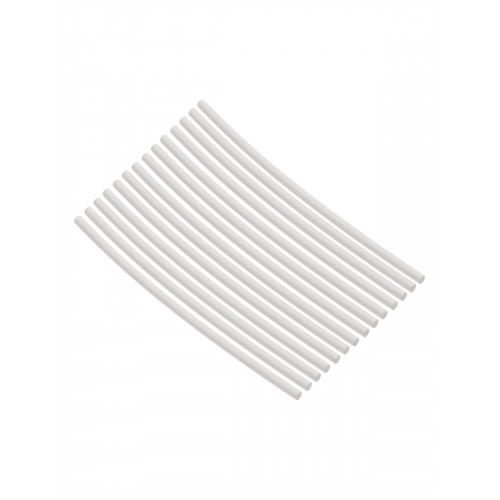 Набор трубок термоусаживаемых, не поддерживающих горение, клеевых, длиной 10 см ТТкНГ(3:1) "Моноцвет, белый 1,5/0,6 TDM"