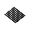 Набор трубок термоусаживаемых, не поддерживающих горение, клеевых, длиной 10 см ТТкНГ(3:1) "Моноцвет, черный 6,4/2,0 TDM"