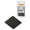 Набор трубок термоусаживаемых, не поддерживающих горение, клеевых, длиной 10 см ТТкНГ(3:1) "Моноцвет, черный 12,7/4,3 TDM"