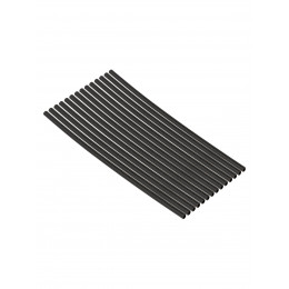 Набор трубок термоусаживаемых, не поддерживающих горение, клеевых, длиной 10 см ТТкНГ(3:1) "Моноцвет, черный 1,5/0,6 TDM"