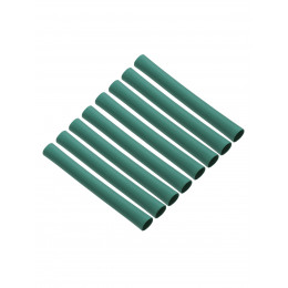 Набор трубок термоусаживаемых, не поддерживающих горение, клеевых, длиной 10 см ТТкНГ(3:1) "Моноцвет, зеленый 7,9/2,65 TDM"