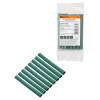 Набор трубок термоусаживаемых, не поддерживающих горение, клеевых, длиной 10 см ТТкНГ(3:1) "Моноцвет, зеленый 7,9/2,65 TDM"