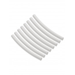 Набор трубок термоусаживаемых, не поддерживающих горение, клеевых, длиной 10 см ТТкНГ(3:1) "Моноцвет, белый 6,4/2,0 TDM"
