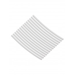 Набор трубок термоусаживаемых, не поддерживающих горение, клеевых, длиной 10 см ТТкНГ(3:1) "Моноцвет, белый 2,4/0,8 TDM"