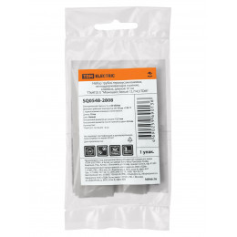 Набор трубок термоусаживаемых, не поддерживающих горение, клеевых, длиной 10 см ТТкНГ(3:1) "Моноцвет, белый 12,7/4,3 TDM"