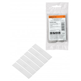 Набор трубок термоусаживаемых, не поддерживающих горение, клеевых, длиной 10 см ТТкНГ(3:1) "Моноцвет, белый 12,7/4,3 TDM"