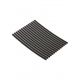 Набор трубок термоусаживаемых, не поддерживающих горение, клеевых, длиной 10 см ТТкНГ(3:1) "Моноцвет, черный 2,4/0,8 TDM"