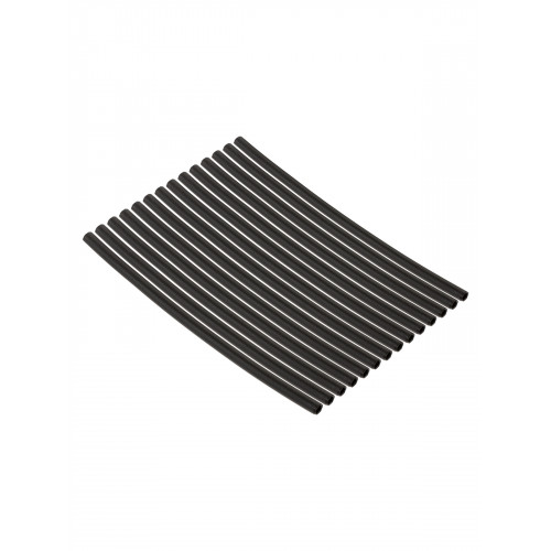 Набор трубок термоусаживаемых, не поддерживающих горение, клеевых, длиной 10 см ТТкНГ(3:1) "Моноцвет, черный 2,4/0,8 TDM"