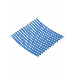 Набор трубок термоусаживаемых, не поддерживающих горение, клеевых, длиной 10 см ТТкНГ(3:1) "Моноцвет, синий 3,2/1,0 TDM"