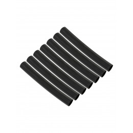 Набор трубок термоусаживаемых, не поддерживающих горение, клеевых, длиной 10 см ТТкНГ(3:1) "Моноцвет, черный 9,5/3,0 TDM"