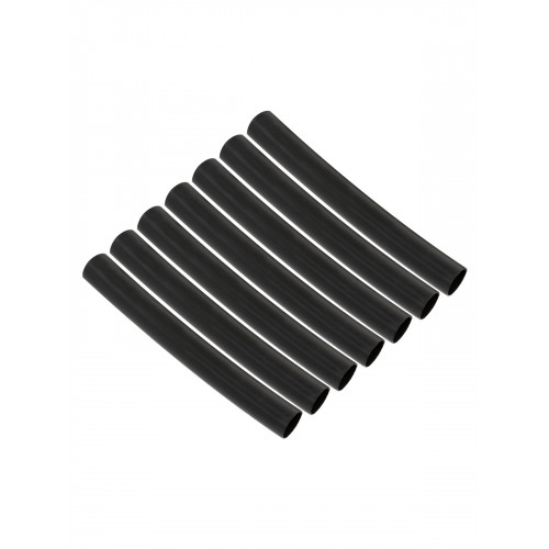 Набор трубок термоусаживаемых, не поддерживающих горение, клеевых, длиной 10 см ТТкНГ(3:1) "Моноцвет, черный 9,5/3,0 TDM"