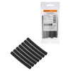 Набор трубок термоусаживаемых, не поддерживающих горение, клеевых, длиной 10 см ТТкНГ(3:1) "Моноцвет, черный 9,5/3,0 TDM"
