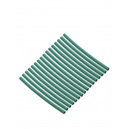 Набор трубок термоусаживаемых, не поддерживающих горение, клеевых, длиной 10 см ТТкНГ(3:1) "Моноцвет, зеленый 3,2/1,0 TDM"