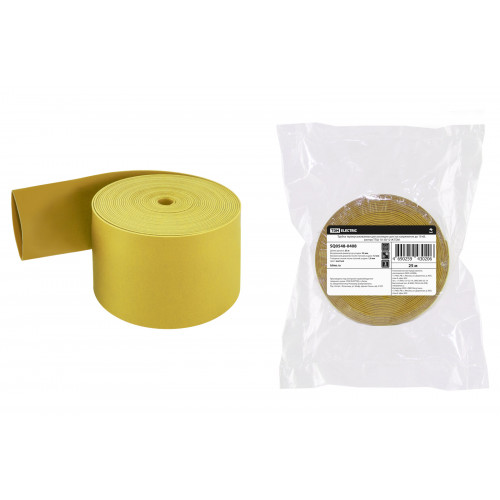 Трубка термоусаживаемая для изоляции шин на напряжение до 10 кВ, желтая ТТШ-10-30/12-Ж TDM