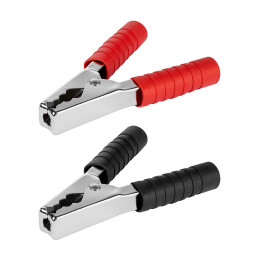Зажим "крокодил" ЗК 250А 150мм в изоляции красный/черный  (1шт+1шт) TDM