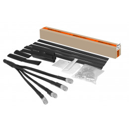 Муфта кабельная термоусаживаемая концевая, внутренней и наружной установки, 150-240 кв. мм, 1кВ, ПВХ/СПЭ без брони, с наконечниками 4ПКВНтп1-150/240-Б TDM