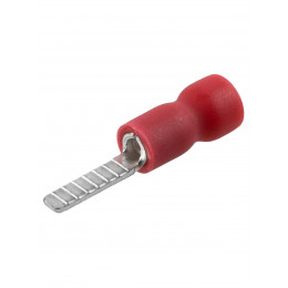 Наконечник штыревой плоский изолированный НШПИ 0,5-1,5 красный (50 шт.) TDM
