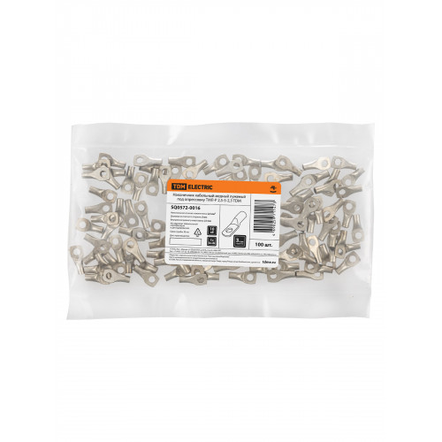 Наконечник кабельный медный луженый под опрессовку ТМЛ-Р 2,5-5-2,3 TDM