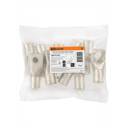 Наконечник кабельный медный луженый под опрессовку ТМЛ-Р 150-16-17 TDM