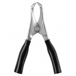 Зажим "крокодил" ЗК 15А 75мм черный (10шт) TDM