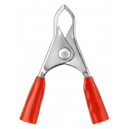 Зажим "крокодил" ЗК 10А 50мм красный (10шт) TDM