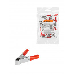 Зажим "крокодил" ЗК 10А 50мм красный (10шт) TDM