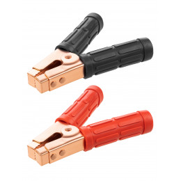 Зажим "крокодил" для пусковых проводов 700 А (1 красный + 1 черный) TDM