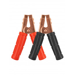 Зажим "крокодил" для пусковых проводов 700 А (1 красный + 1 черный) TDM