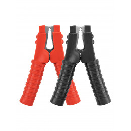 Зажим "крокодил" для пусковых проводов 500 А в изоляции (1 красный + 1 черный) TDM